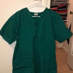 Hunter Green Scrub Top